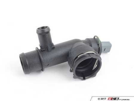 ES#3416995 - 5Q0122291DS - Radiator Coupler - Lower - Connects the lower radiator hose to the radiator - Genuine Volkswagen Audi - Volkswagen