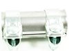 ES#3205 - 191253141M - Dual Clamp Exhaust Sleeve - Priced Each - Quiet down your leaking exhaust. 50mm Minimum ID - HJS - Audi Volkswagen