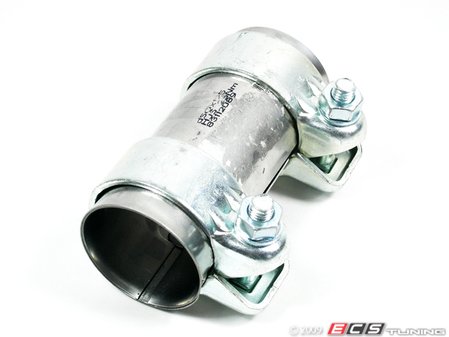ES#3205 - 191253141M - Dual Clamp Exhaust Sleeve - Priced Each - Quiet down your leaking exhaust. 50mm Minimum ID - HJS - Audi Volkswagen