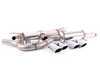 ES#3426609 - 771830 - 3" Cat-Back Exhaust System - Sound Pack - Stainless steel non-resonated cat-back with round, 4" polished quad-tips - Supersprint - Volkswagen