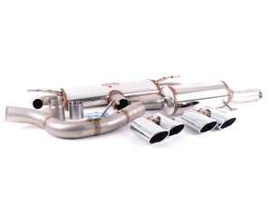 ES#3426609 - 771830 - 3" Cat-Back Exhaust System - Sound Pack - Stainless steel non-resonated cat-back with round, 4" polished quad-tips - Supersprint - Volkswagen