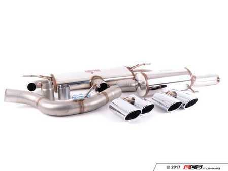 ES#3426609 - 771830 - 3" Cat-Back Exhaust System - Sound Pack - Stainless steel non-resonated cat-back with round, 4" polished quad-tips - Supersprint - Volkswagen
