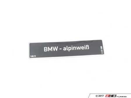 ES#79102 - 51142121000 - PAINT PLATE - Genuine BMW - BMW