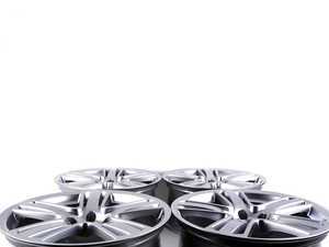 ES#2960324 - 8T0601025AJkt - 19" Tri-Split 5-Spoke Wheels - Set Of Four - 19"x8" ET26 5x112 Silver - Genuine Volkswagen Audi - Audi