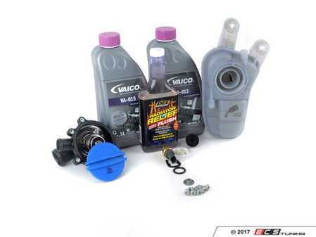 ES#2763742 - 079121115AAKT2 - Cooling System Refresh Kit - Level 2 - Replace your thermostat, temp sensor, and expansion tank after performing a proper coolant system flush! - Assembled By ECS - Audi