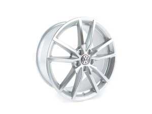 ES#3196238 - 5G0071498A88Z - 18" Pretoria Wheel - Priced Each - 18"x7.5", ET51, 5x112 - Sterling Sliver - Genuine Volkswagen Audi - Volkswagen