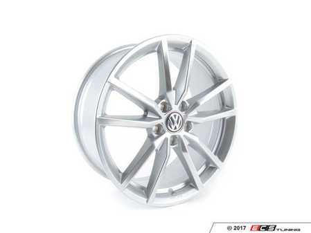 ES#3196238 - 5G0071498A88Z - 18" Pretoria Wheel - Priced Each - 18"x7.5", ET51, 5x112 - Sterling Sliver - Genuine Volkswagen Audi - Volkswagen