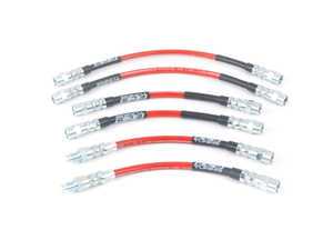 ES#3464399 - 000021ECSKT - Exact-Fit Stainless Steel Brake Lines - Complete Kit - DOT-compliant 6 line kit to improve pedal feel in your vehicle. - ECS - BMW