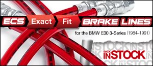 BMW E30 3-Series ECS Exact-Fit Brake Lines
