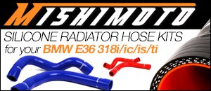 BMW E36 318 Mishimoto Silicone Radiator Hose Kits