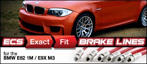 BMW E82 1M / E9X M3 Exact-Fit Brake Lines