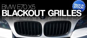 BMW E70 X5 Blackout Grilles