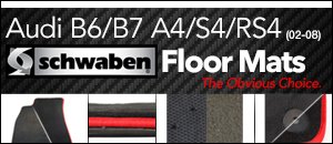Audi B6/B7 A4/S4/RS4 Schwaben Floor Mats