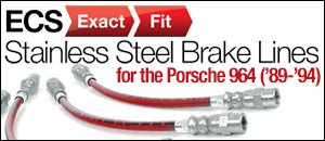 Porsche 964 ECS Exact-Fit Brake Lines