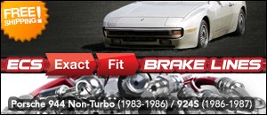 Porsche 944 Non Turbo / 924S Exact-Fit Brake Lines