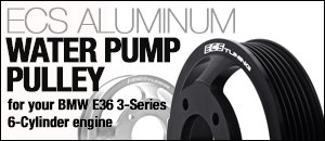 BMW E36 6-cylinder Aluminum Overdrive Water Pump Pulley