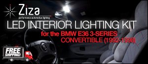 BMW E36 3-Series Convertible ZiZa Interior Lighting Kit