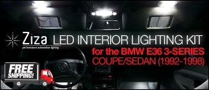 BMW E36 3-Series Coupe/Sedan ZiZa Interior Lighting Kit