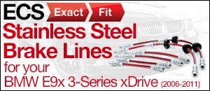 BMW E9x 3-Series xDrive ECS Exact-Fit Brake Lines