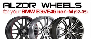 Alzor Wheels for your BMW E36/E46 non-M 3-Series