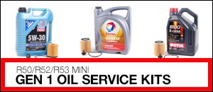 R50/R52/R53 MINI Gen 1 Oil Service Kits