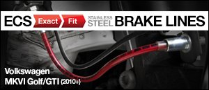 Volkswagen MKVI Golf/GTI ECS Exact-Fit Brake Lines