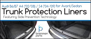 Audi B6/B7 A4/S4 Avant/Sedan Trunk Protection Liners