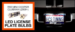 R55 MINI Cooper Clubman Ziza LED License Plate Bulbs