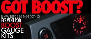 ECS Vent Pod Boost Gauge Kits for BMW E9x 335i