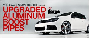 Volkswagen MKVI GTI/GLI Forge Aluminum Boost Pipes.