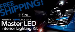 Porsche 997 Ziza Interior LED Lighting Kits