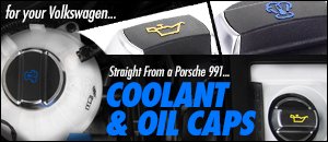 Volkswagen Coolant/Oil Caps from the Porsche 991