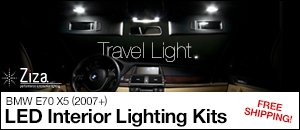 BMW E70 X5 LED Interior Lighting Kit