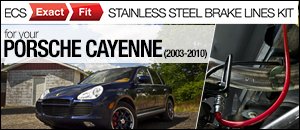 Porsche Cayenne ECS Stainless Steel Brake Lines