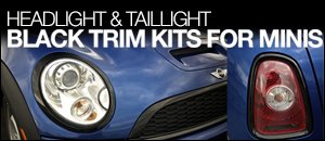 MINI Headlight/Taillight Trim Kits - Jet Black