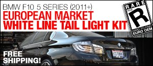 BMW 5-Series F10 White Line Tail Light Kit