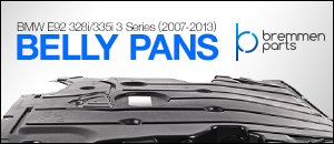 BMW E92 328i/335i 3 Series Belly Pans