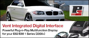 P3 Cars Vent Integrated Digital Interface - BMW E82/E88