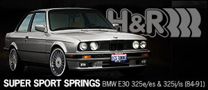 H&R Super Sport Spring Set - BMW E30 325e/es & 325i/is