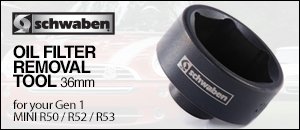 MINI Gen 1 Oil Filter Removal Tool