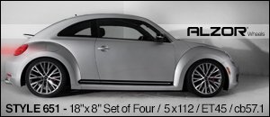 Alzor Wheels Style 651 - 18"x8" Set of four