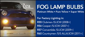 Ziza Front Fog Lamp Bulbs for the Generation 2 MINI