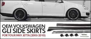 Volkswagen MKV Jetta OEM GLI Side Skirts