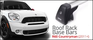 R60 MINI With Rails Roof Rack Base Bars