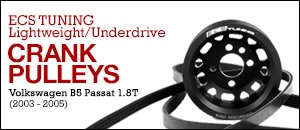 B5 Passat 1.8T Lightweight/Underdrive Crank Pulleys