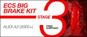 Audi A3 ECS Big Brake Kits - Stage 3