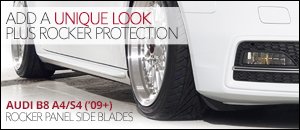 AUDI B8 A4/S4 Rocker Panel Side Blades