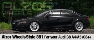 New Alzor Style 881 Wheel Sets - Audi B8 A4/A5