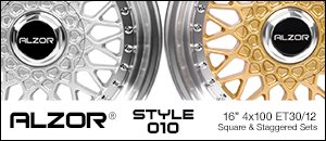 Alzor Wheels Style 010 for VW - 16" 4x100 Sets