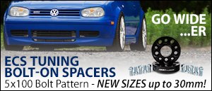 ECS 5x100 Bolt-on Wheel Spacers